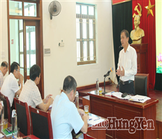 Đồng chí Phó Chủ tịch UBND tỉnh Nguyễn Hùng Nam kiểm tra công tác giải ngân vốn đầu tư công và vận hành chính quyền địa phương hai cấp