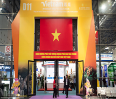 Khu gian hàng Việt Nam nổi bật tại Hội chợ CAEXPO năm 2025