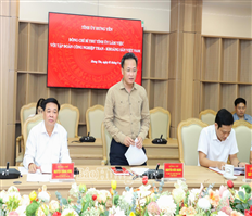 Đồng chí Bí thư Tỉnh ủy Nguyễn Hữu Nghĩa làm việc với Tập đoàn Công nghiệp Than - Khoáng sản Việt Nam