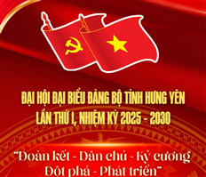 Đại hội đại biểu Đảng bộ tỉnh Hưng Yên lần thứ I, nhiệm kỳ 2025 - 2030