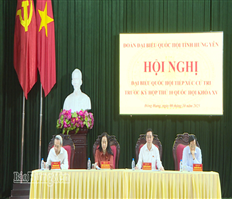 Đoàn đại biểu Quốc hội tỉnh tiếp xúc cử tri tại các xã Đông Hưng, Nam Đông Hưng, Bắc Tiên Hưng