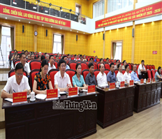 Đoàn đại biểu Quốc hội tỉnh tiếp xúc cử tri tại các xã Hưng Hà, Hồng Minh, Tiên La