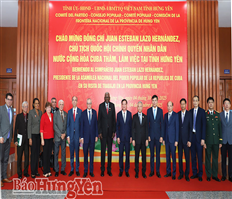 Chủ tịch Quốc hội Cuba Esteban Lazo Hernández thăm và làm việc tại tỉnh Hưng Yên