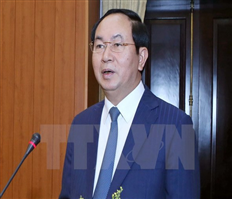 Chủ tịch nước Trần Đại Quang làm việc với lãnh đạo Ủy ban quốc gia APEC 2017