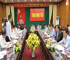 Đoàn công tác của Ban Kinh tế Trung ương làm việc tại tỉnh Hưng Yên