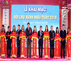 Hưng Yên: Khai mạc Hội chợ Xuân Mậu Tuất năm 2018